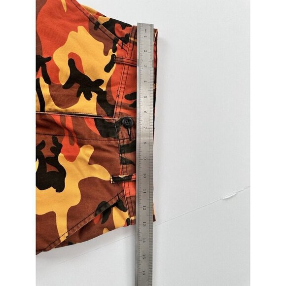 Rothco BDU Pants Mens XSmall Orange Black Camo Combat Woodland Military Gorpcore - Picture 11 of 11